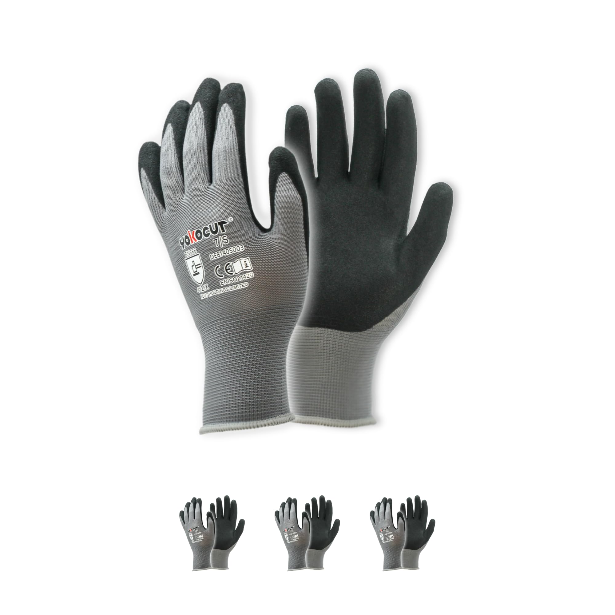 Arbeitshandschuhe fr Mechaniker, Elektriker, Montagehandschuhe, Werkstatt,  gartenhandschuhe, kfz-Handschuhe, mit Rutschfeste & Touchscreen-Funktion, 3  Paar Nitril Schutzhandschuhe Herren (Gre 7/S) bei Amazon.de | Gnstiger  Preis | Kostenloser ...
