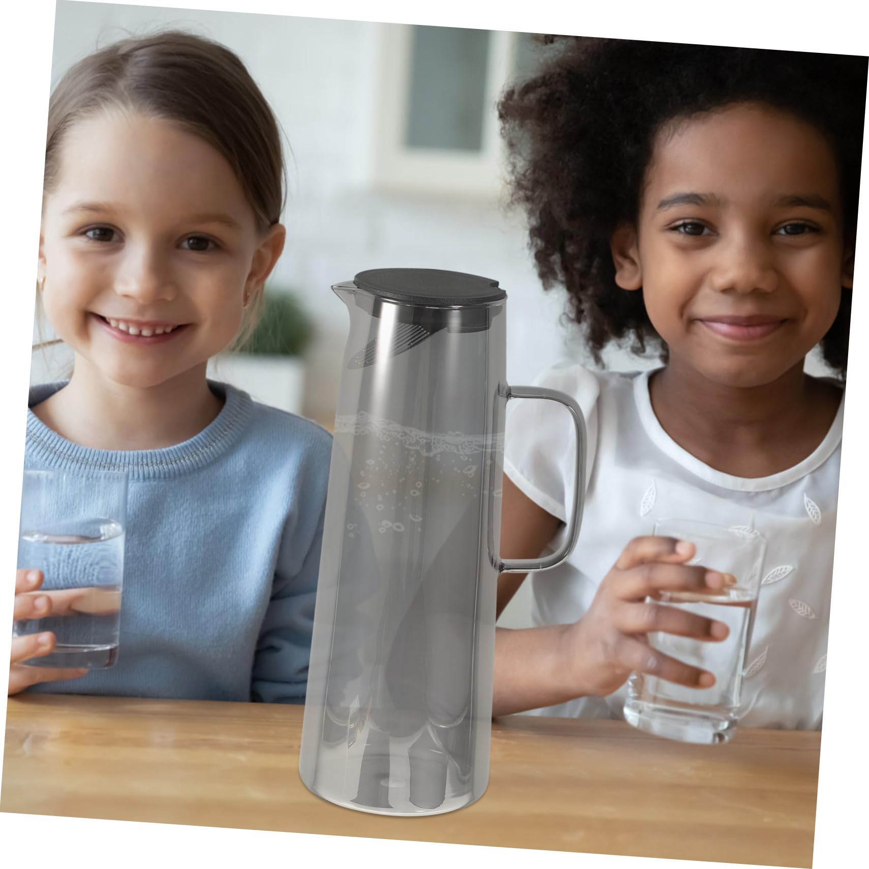 VALICLUD Jarra de Agua de Vidrio Hervidor de Agua para Cocina Grande con Tapa y Preparar Té