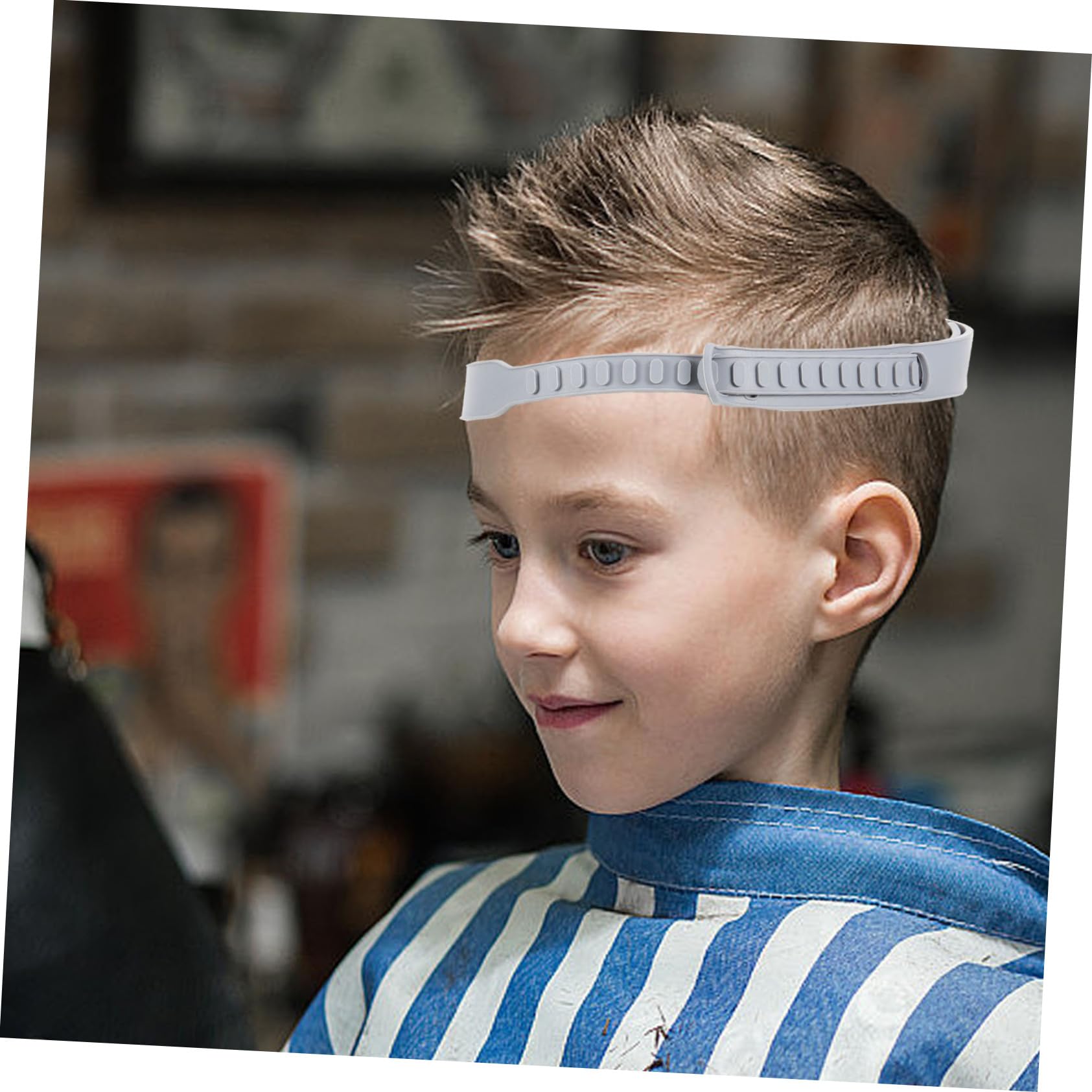 HAPINARY Hair Cutting Guide Headband Men's Hair Cutting Accessories Silicone Fade Guide Tool