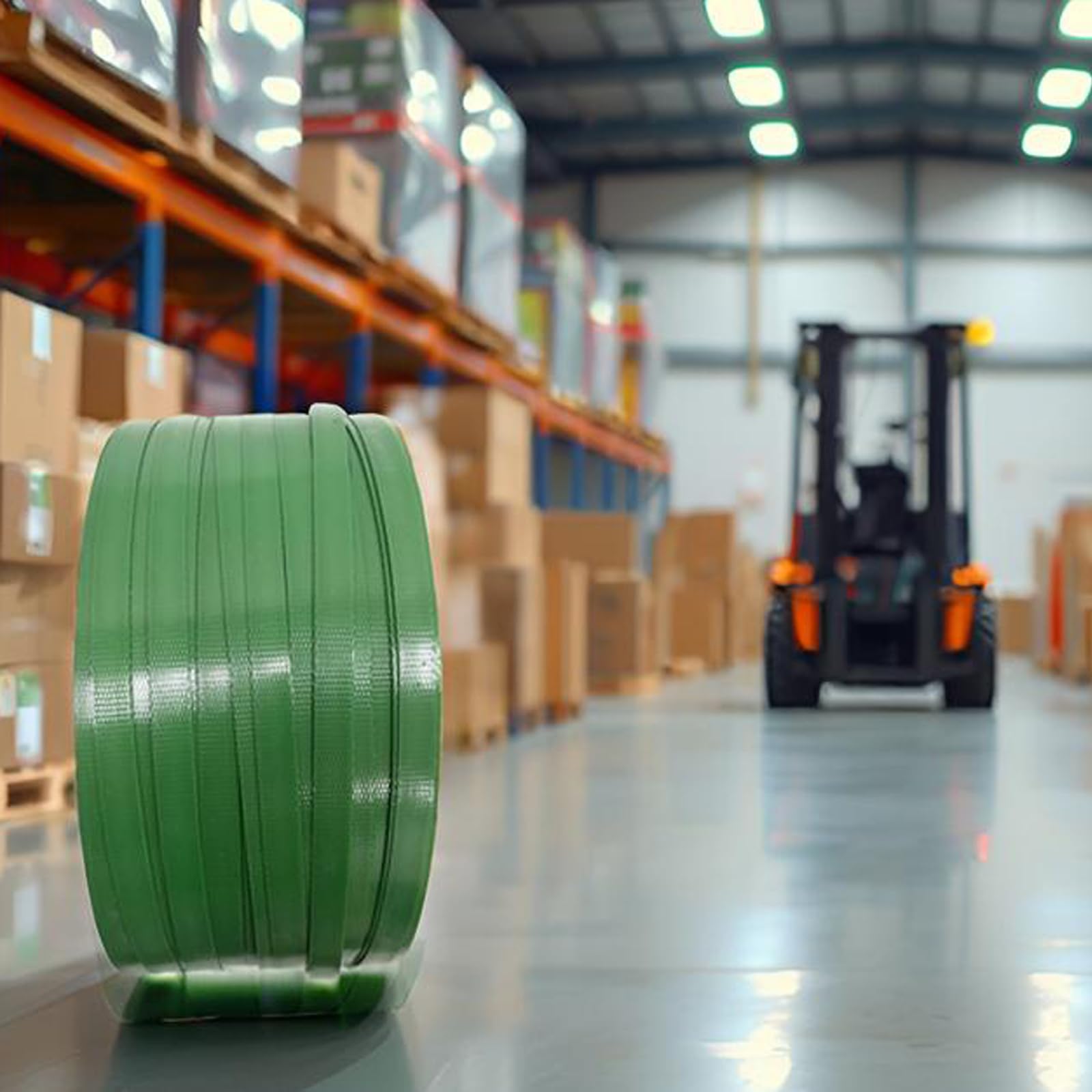 PET Verpackungsbänder 250m 16mm 650kg Bruchfestigkeit grün Umreifungsband