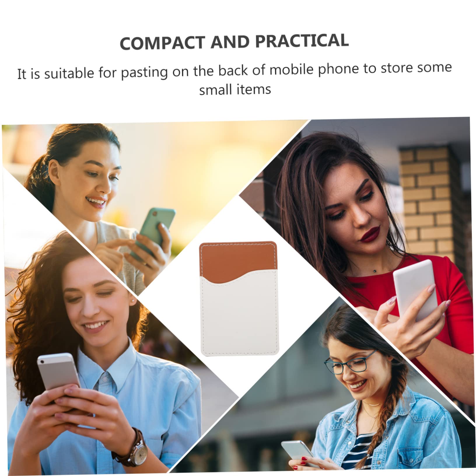Artibetter 24juegos Cartera De PU para Smartphone Tarjetero y Adhesivos Estilo DIY para Almacenar Tarjetas y Documentos