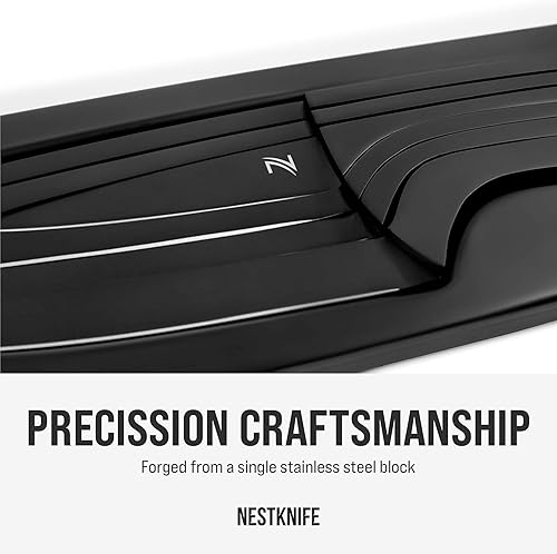 Miniatura 8 de Juego de cuchillos de cocina de acero inoxidable, juego de 4 cuchillos de chef, diseño ergonómico de cuchillos de chef, modernos cuchillos de acero