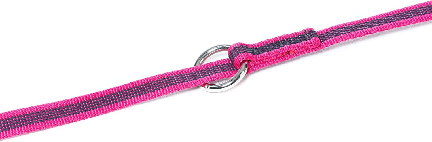 Color & Gray Adjustable Super-Grip Leash, 14 mm x 2,2 m, Pink-Gray