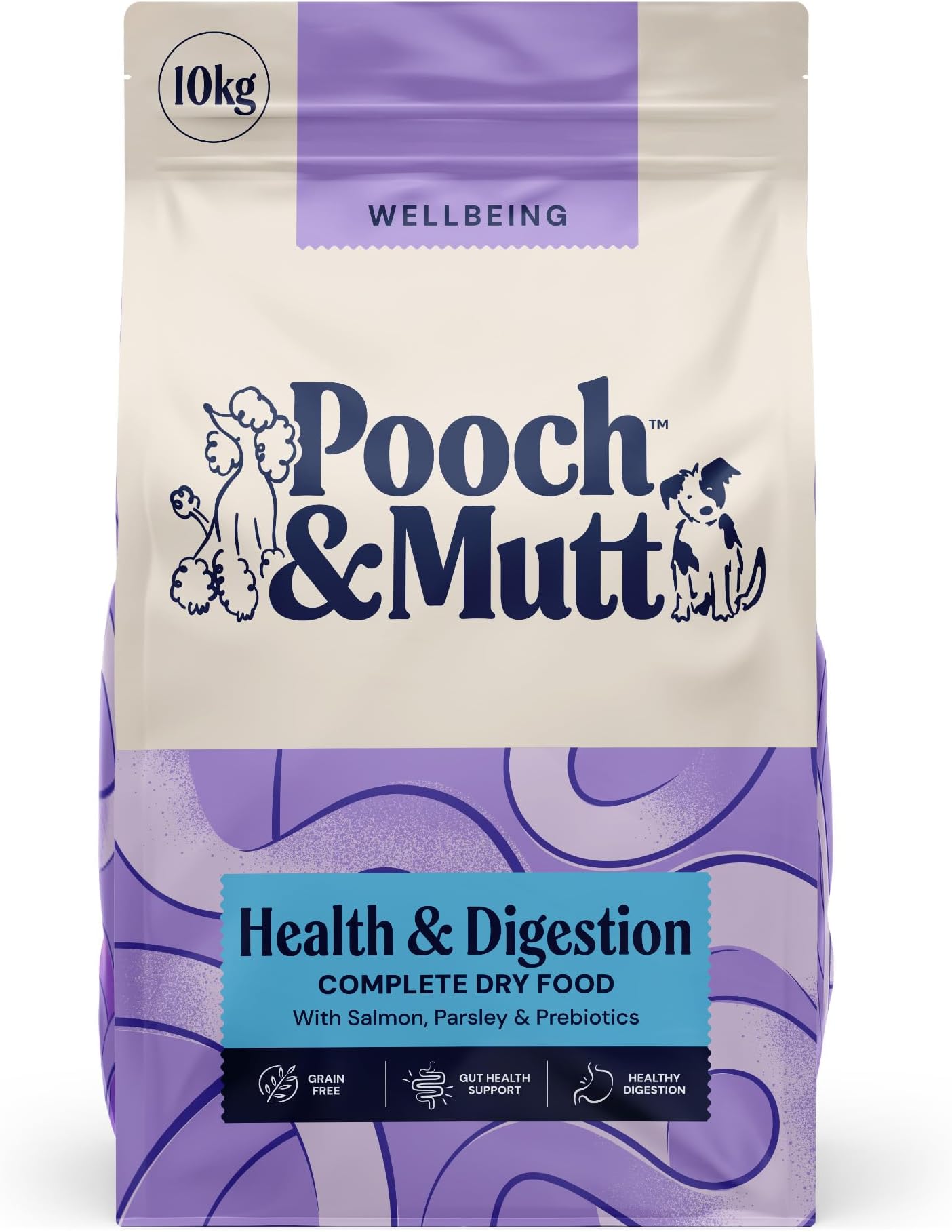 Health & Digestion, Complete Dry Dog Food (Grain Free), Salmon and Sweet Potato, 10kg