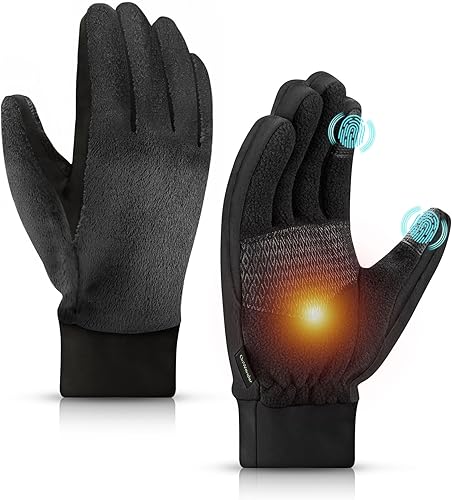 OnWander Winter Gloves for Women Cold Weather Windproof Touchscreen Anti-Slip Wa