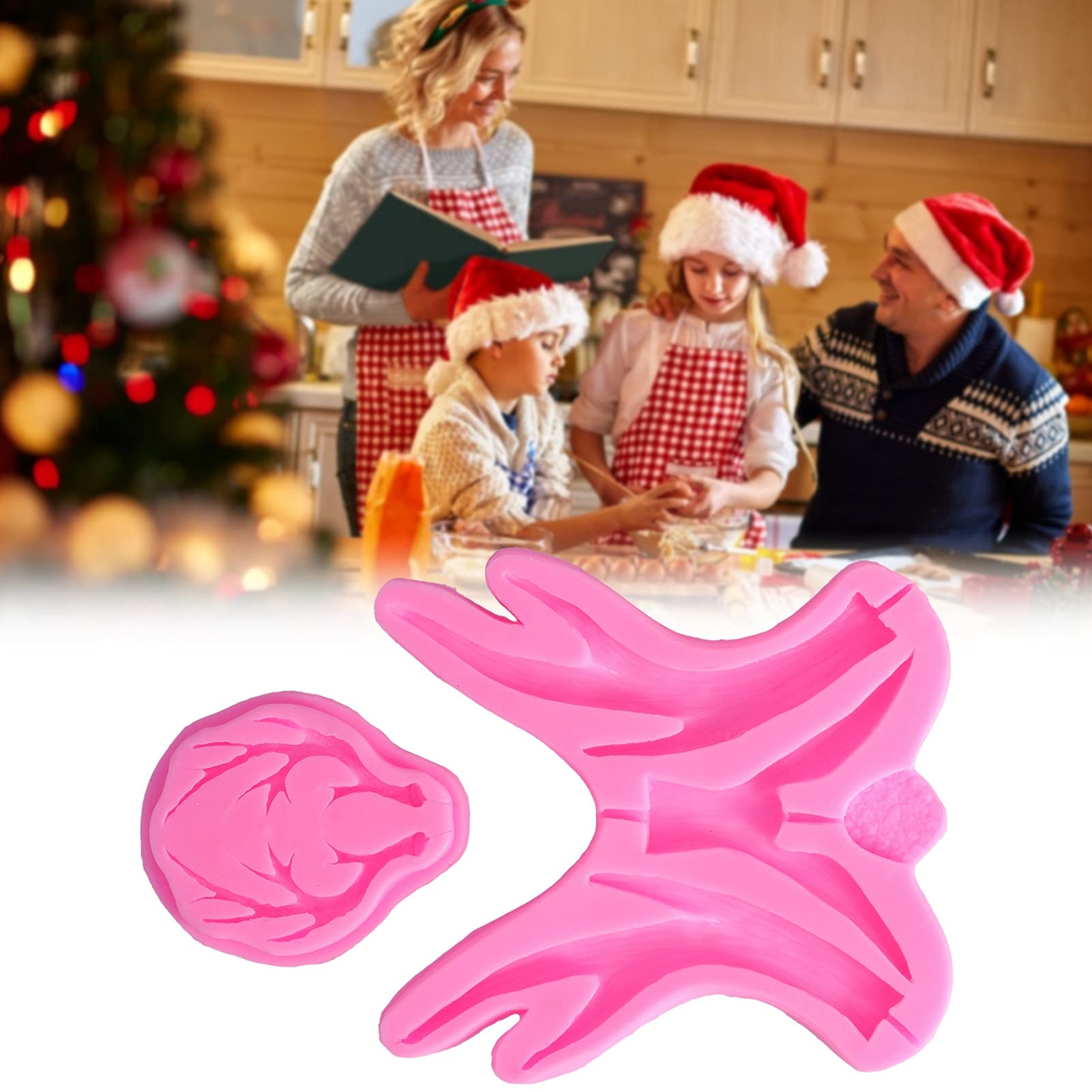 Elch Geweih Silikonform - Fondant & Schokolade Form Für Weihnachtsdekoration