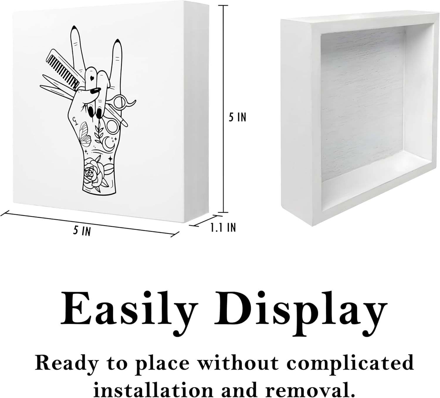 Hair Stylist Hairdresser Gifts for Women Signs, Hair Salon Decor for Stylist, Cosmetology Decorations,Hairstylist Ornaments Cosmetology Graduation Gifts, Beauty Salon Accessories for Women,5x5 Inch - Image 7