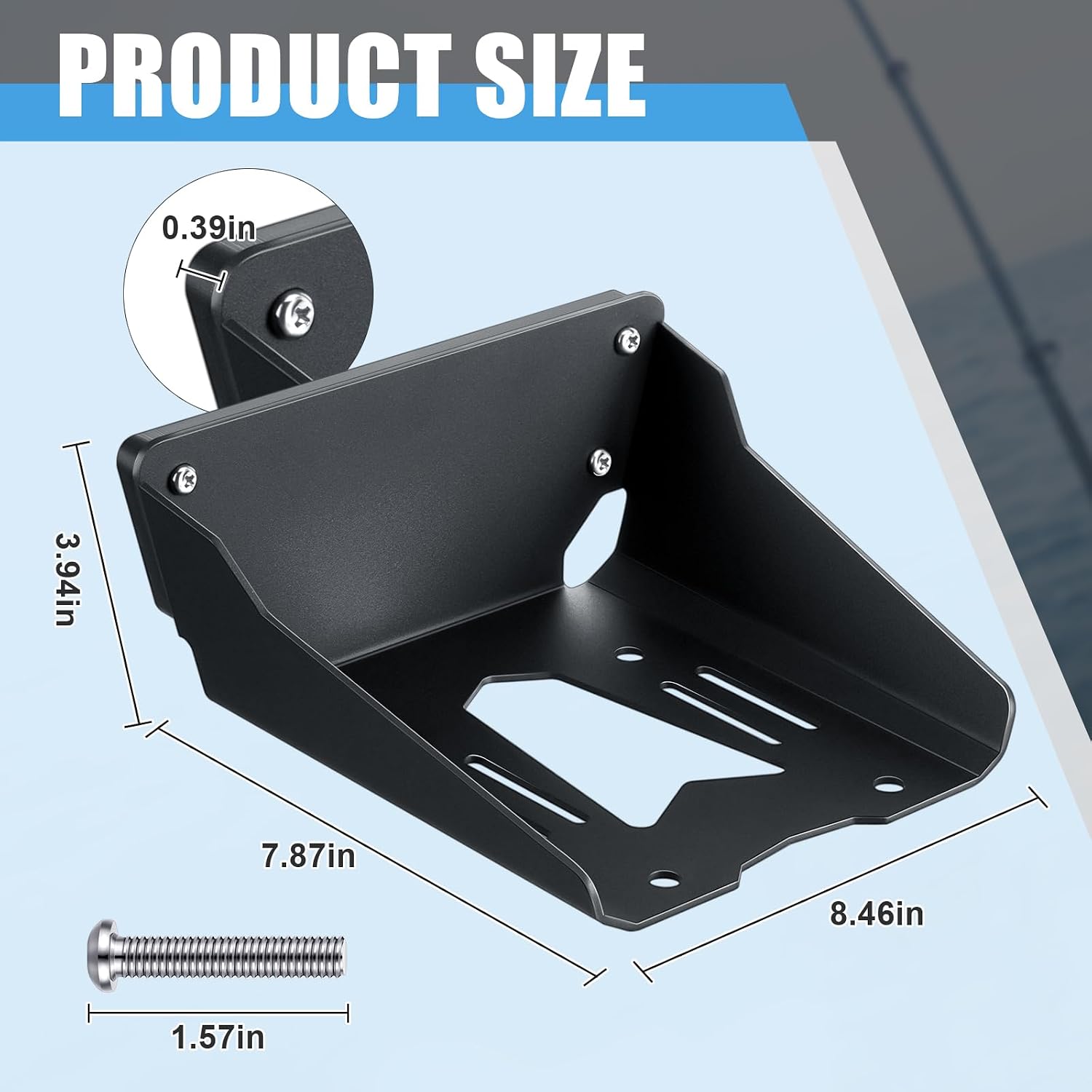 Thenshop Transom Trolling Motor Mount for Kayak Trolling Motor Transom Mount Freshwater and Saltwater