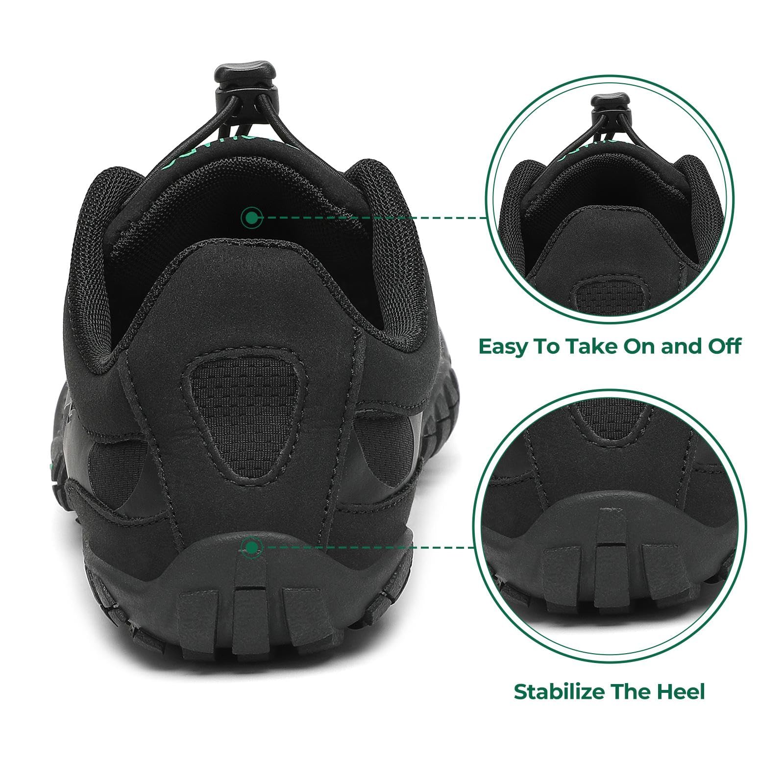 SAGUARO Barefoot Hombre Mujer Zapatillas Minimalistas para Zero Drop Soles y Wide Tox Box,Gr.35-48 EU — view 6