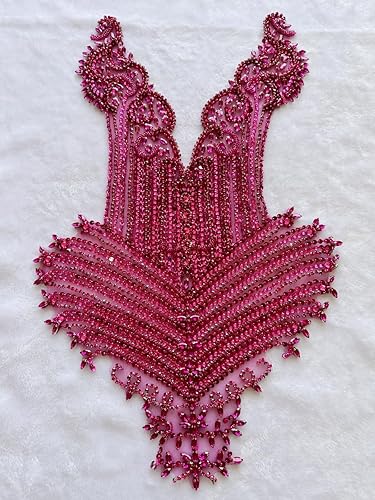 Miniatura 5 de Cuentas de piedras hechas a mano, parches de cristal brillantes para coser con diamantes de imitación, corpiño de encaje, accesorios para decoración