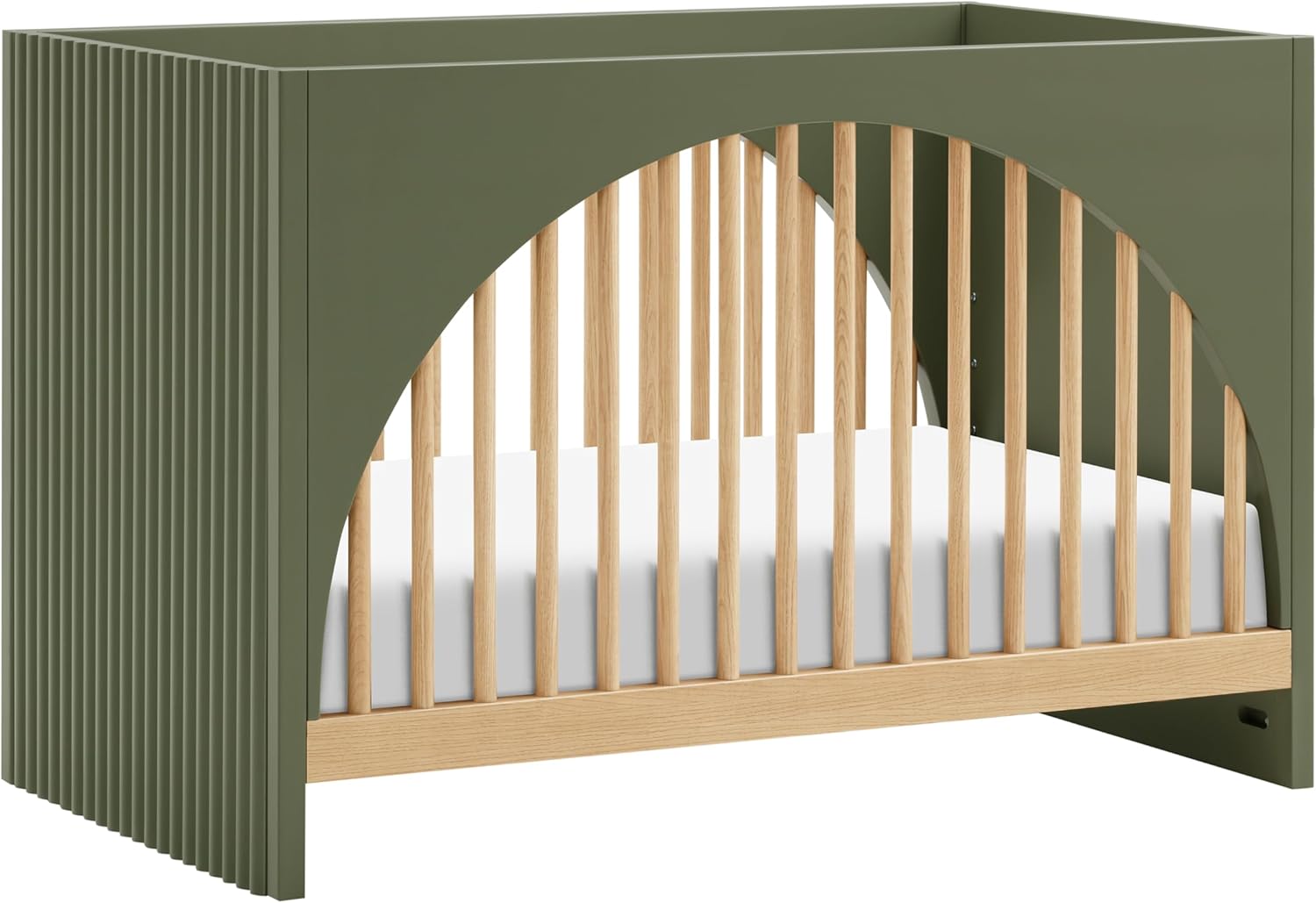 Babyletto Moab 3-in-1 Convertible Crib in Taupe and Ash, GREENGUARD Gold Certified
