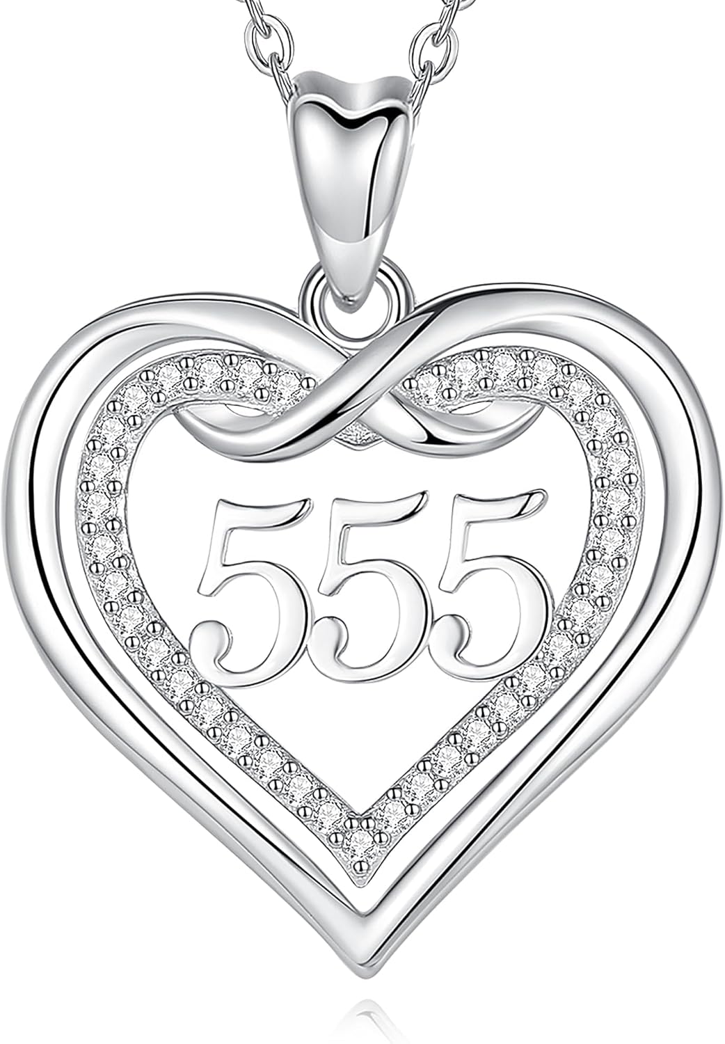 CELESTIA Halsketting met kruis, zilver, 925, christelijk kruis, voor