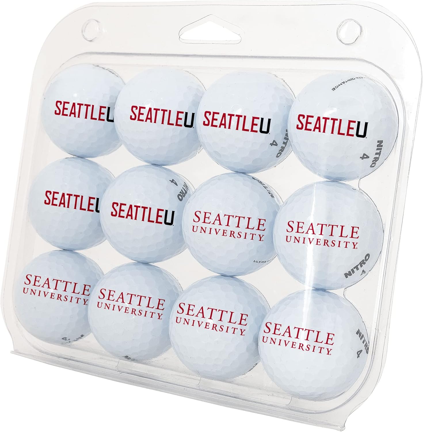 Desert Cactus Seattle University Golf Balls 12 Pack – SU Redhawks Full Color Dozen – Officially Licensed Sport Team Accessory