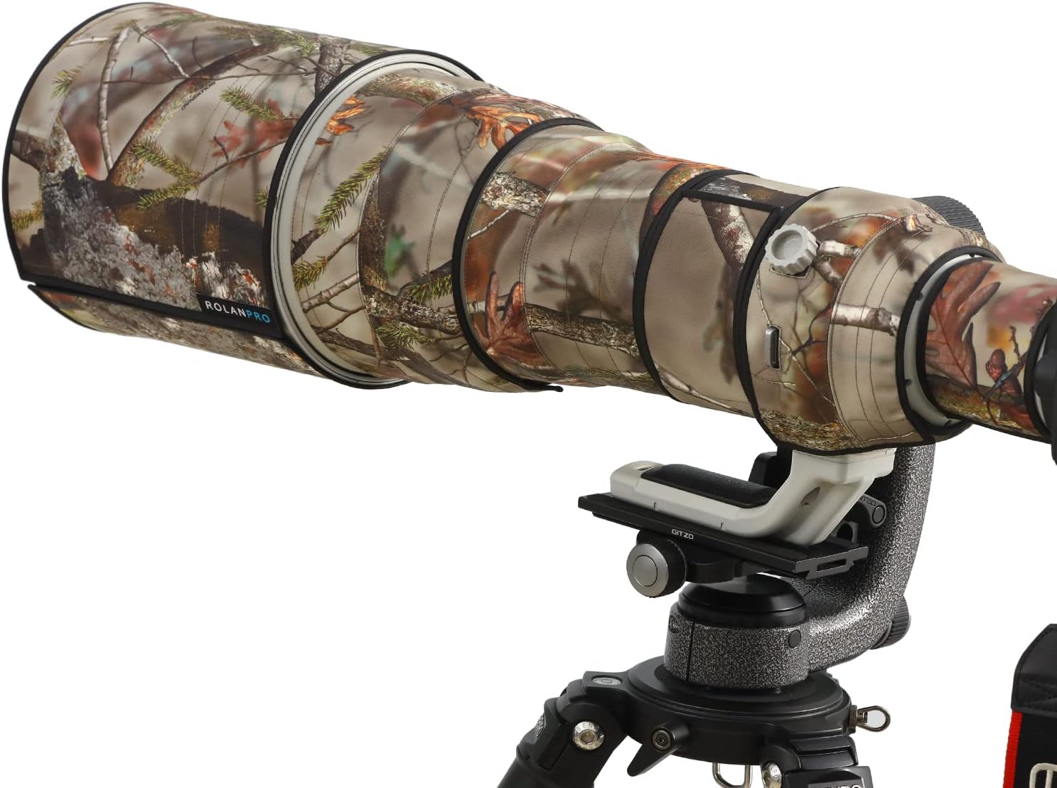 ROLANPRO Lens Camouflage Cover for Canon RF 400mm F/2.8 L is USM Raincover Lens Protective Sleeve Case-#UCP Grey camo Waterproof