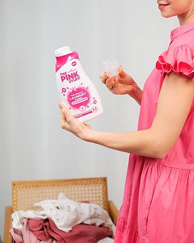 Miniatura 3 de Stardrops - The Pink Stuff - The Miracle Laundry - Acondicionador líquido de tela de 32 onzas, paquete de 2, 2.0 libras (82379), ruibarbo