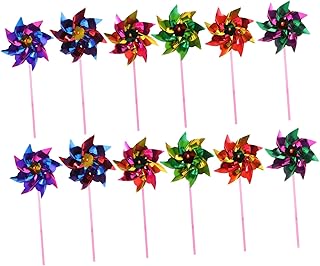 DECHOUS Pinwheels Toys Wind Pinwheel Spinners 40pcs Colorful Small Windmill Colorful Decor Plastic Outdoor Playsets Kid Outdoor Party Windmill Windmill Pinwheel