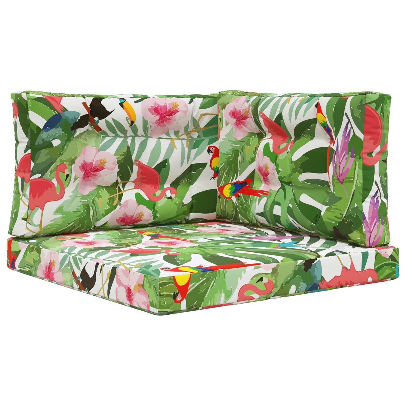 Coussin de canapé d'extérieur ergonomique contre le mal de dos, lot de 3 coussins 80x80 cm
