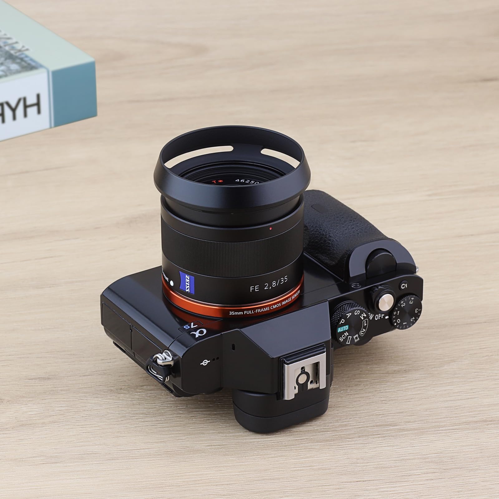 Haoge LH-SE1 - Paraluce rotondo in metallo per fotocamere Sony RX1 RX1R RX1R II rx1m2, Sony FE 35mm f2.8, FE 24 mm f1.8, 55 mm f1.8, T FE 35 mm f/2.8, sostituisce Sony LHP-1