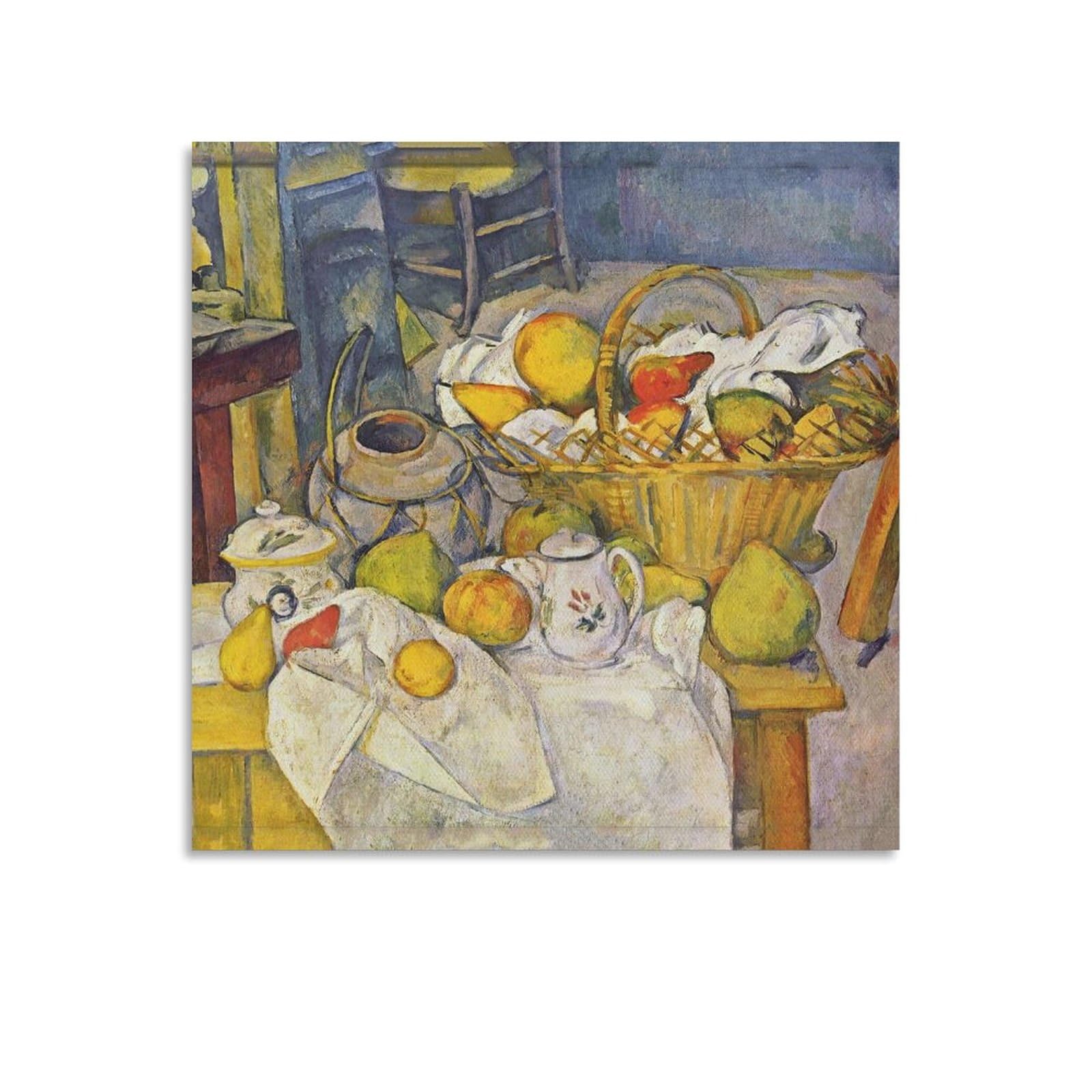 Amazon.co.jp: Paul Cézanneポール・セザンヌ《果物籠のある静物