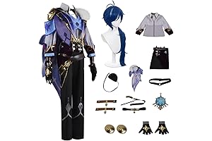 Kaeya Genshin Impact Cosplay Costume Set [Free Wig Included]