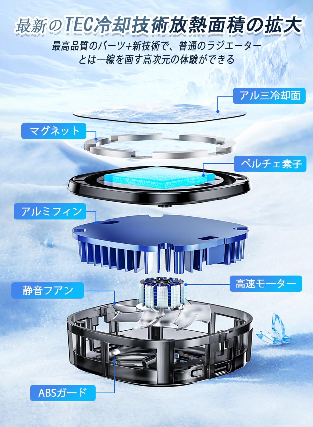 Amazon.co.jp: 【2025年の新型スマーホ冷却ファンです】スマホ 冷却