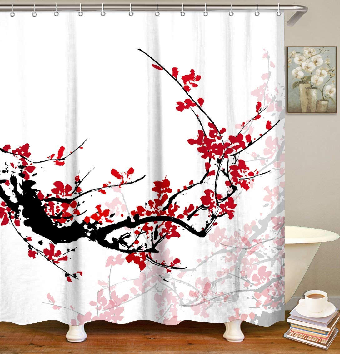 Cherry Blossom Shower Curtains Curtains & Drapes 2023