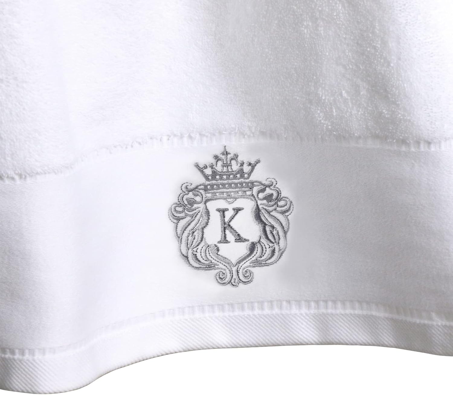 Luxury Bathroom Super Soft and Highly Absorbent Premium 100% Cotton Bath Towel Set for Gifts (White-K) - Image 2