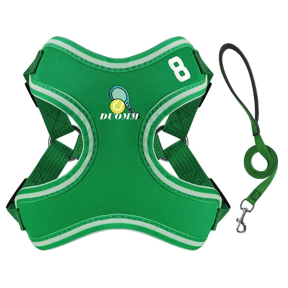 FUNAT Summer Breathable Pet Chest Harness, Soft Mesh Dog Harness and Leash Set, Sports Puppy Chest Harness Dog Traction Rope