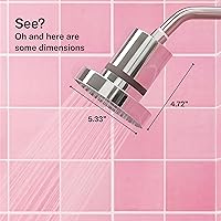 Vista 5 de THE JOLIE FILTERED SHOWERHEAD - Filtro de ducha de alta presión clínicamente probado para un cabello y una piel más saludables, reduce la caída