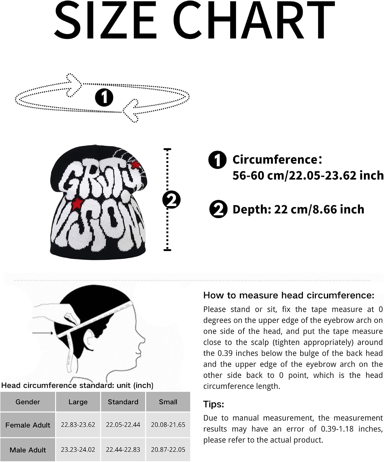 yolrdiw Women Beanie Y2k Letter Graphic Soft Warm Knitted Hats Men Winter Cap