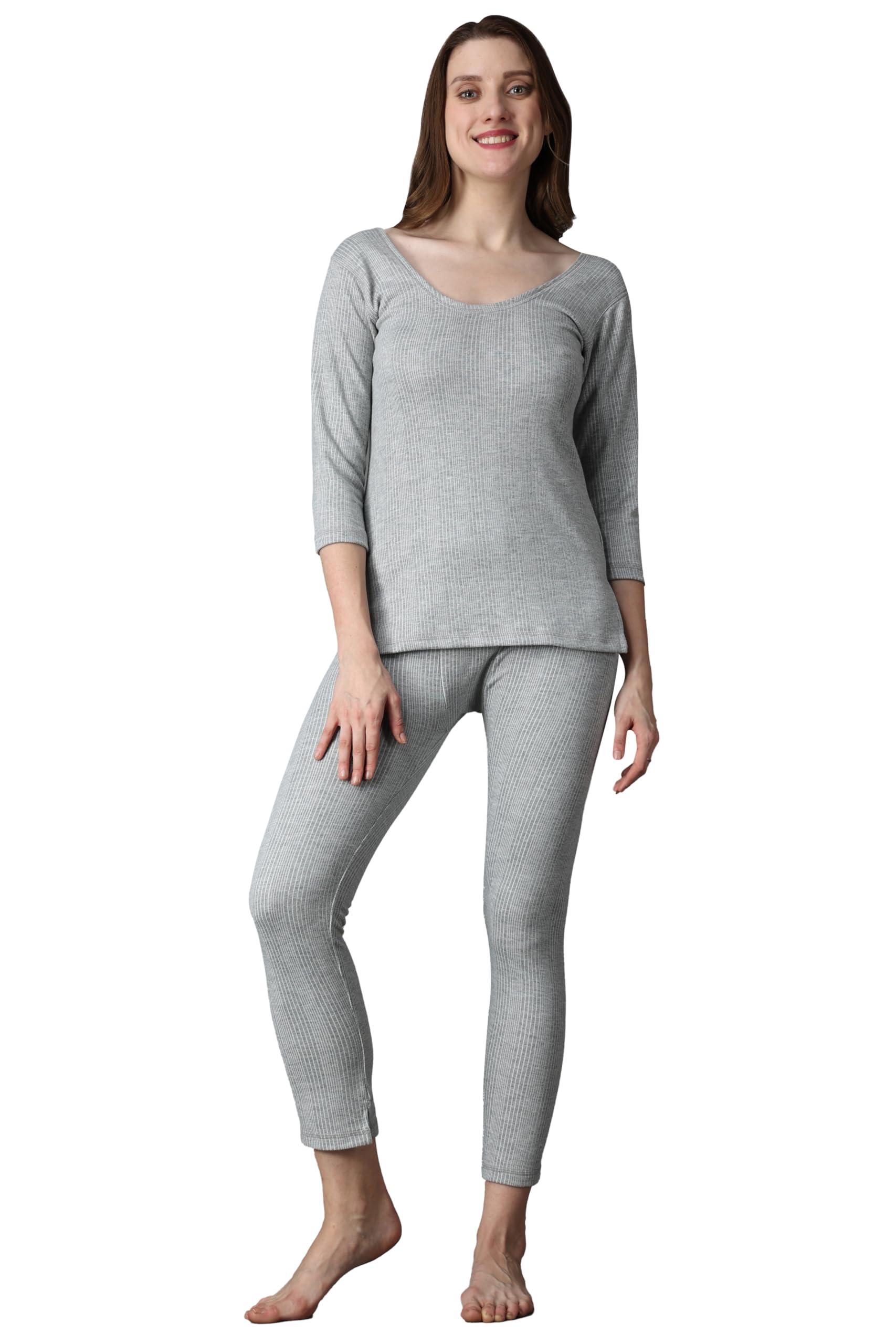 Wearslim ® Women’s Cotton Quilted Winter Lightweight Thermal Underwear for Women Long Johns Set with Fleece Lined Soft Warmer