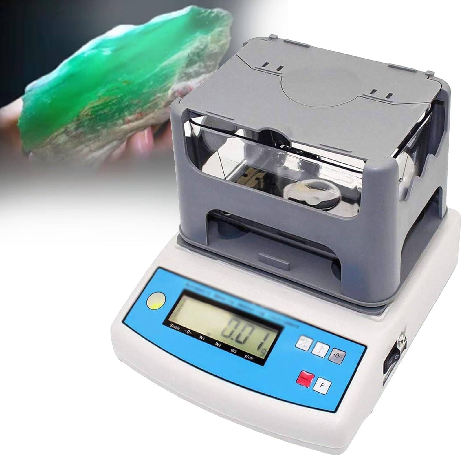 Gold Purity Tester Machine Digital Electronic Gold Purity Tester Meter with Maximum Weight 300g/600g Gold Purity Testing Analyzer Machine,0.01-600g