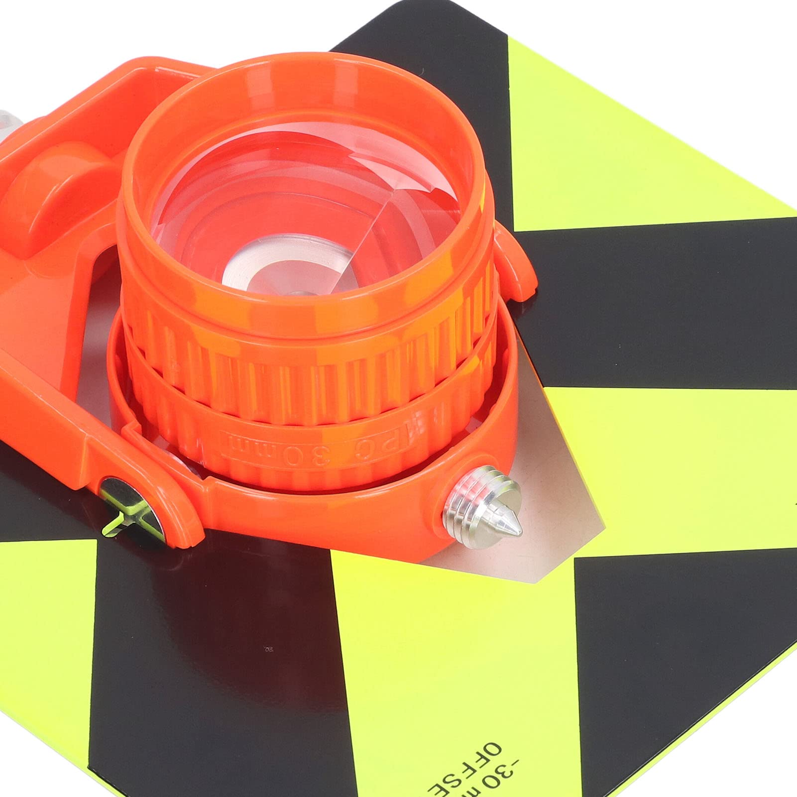 Prisma topográfico de Alta precisión de Vidrio óptico con Carcasa Protectora de ABS para túnel, Metro, Mina, construcción de Carreteras, Vidrio K9 de 64 mm de diámetro