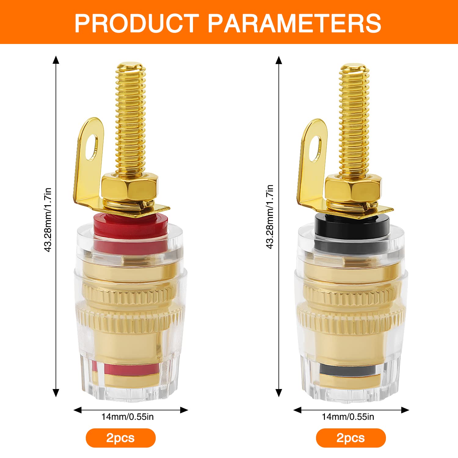 Altoparlante Terminali Filo Blocco Connettore Per Amplificatore Stereo 114180273594 - Foto 6