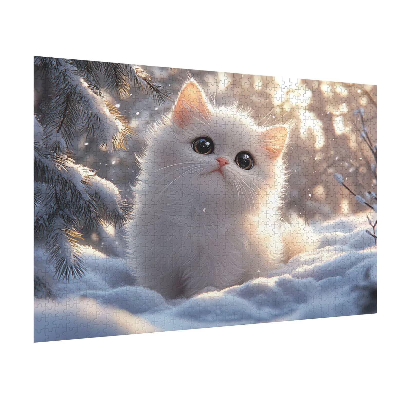 Puzzle 1000 Pièces Adultes Chats Jeu D'Intelligence, n-485