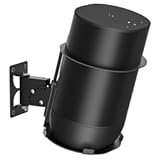 Protective Metal Speaker Mount for Sonos Move and Sonos Move 2 Wall Mount with Tilt & Swivel Adjustment Speaker Wall Mount Indoor/Outdoor Usage, Black