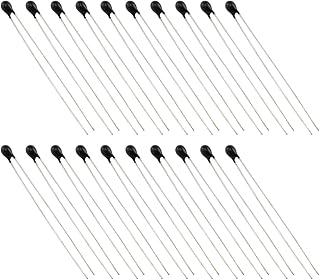 E-outstanding NTC Thermistor 20PCS MF52-103-3435B Negative Temperature Coefficient Thermistors Resistor Black Head Temperature Sensors