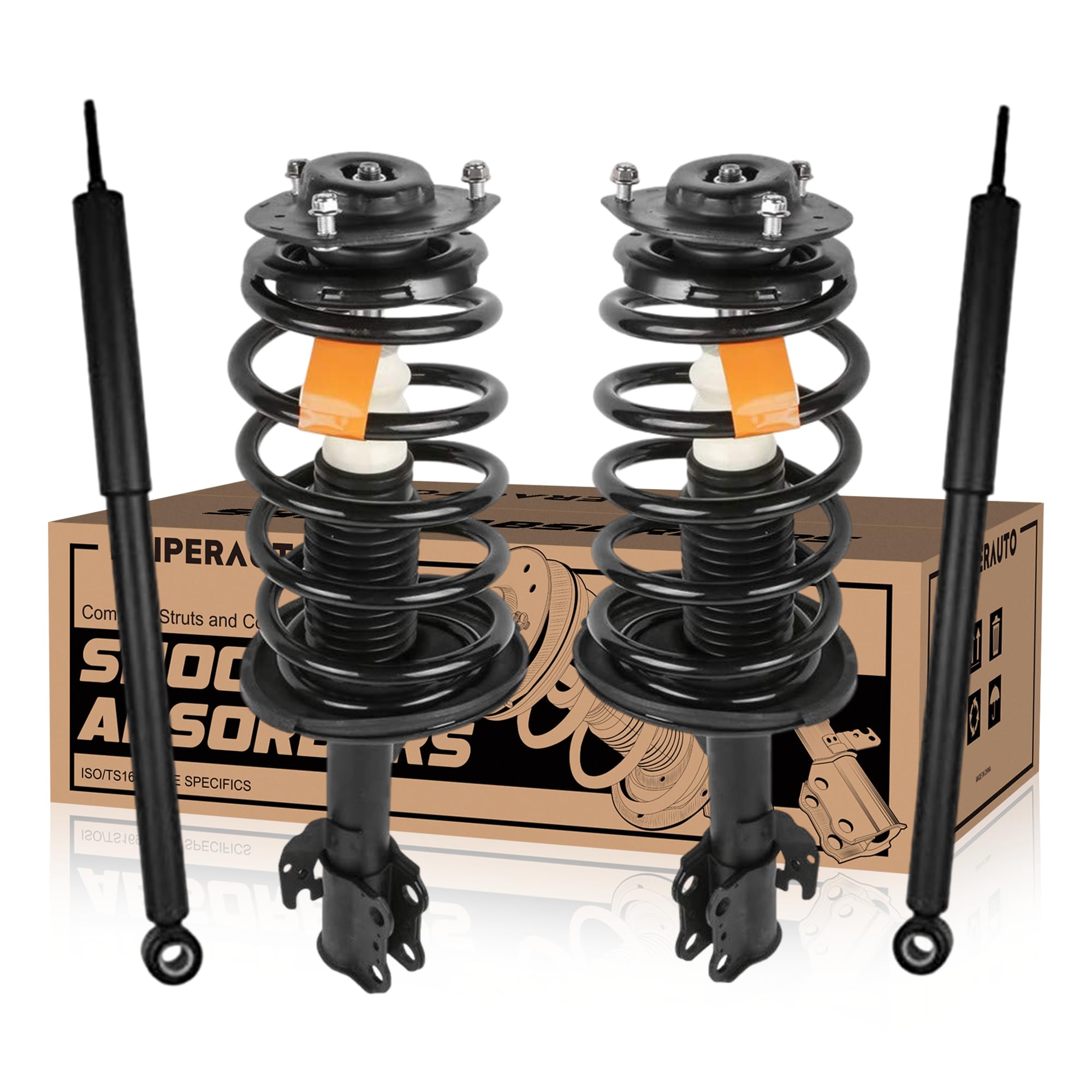 Photo 1 of KUIPERAUTO 4PCS Front and Rear Struts Shocks Absorbers Compatible for 2004-2010 Toyota Sienna 172363 172364 344480