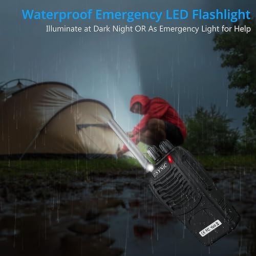 Miniatura 6 de Walkie Talkies para adultos, 3 piezas de Walkie Talkies inalámbricos VOX Radio de 2 vías de largo alcance portátil Walkie Talkies recargables con