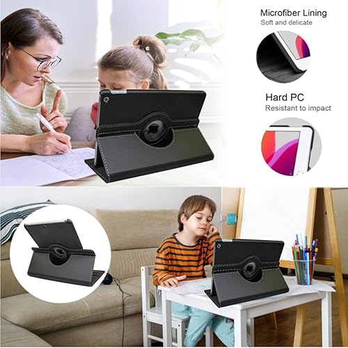 Miniatura 4 de Funda para iPad de 10ª generación de 10.9 pulgadas 2022 Número de modelo: A2696 A2757 A2777-Funda protectora giratoria de 360 grados con apagado