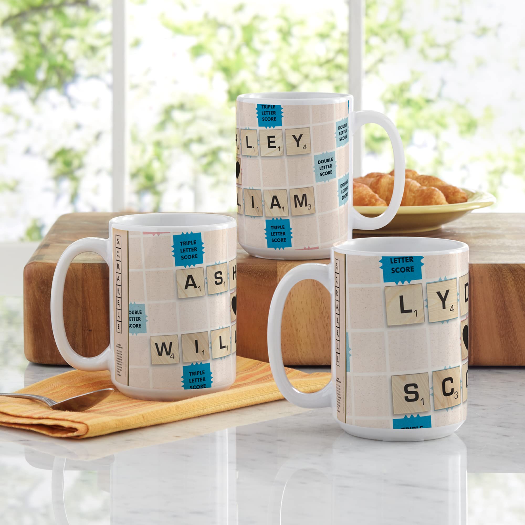 Let's Make Memories Personalized SCRABBLE Mug For Couples - Coffee Mug - Anniversary