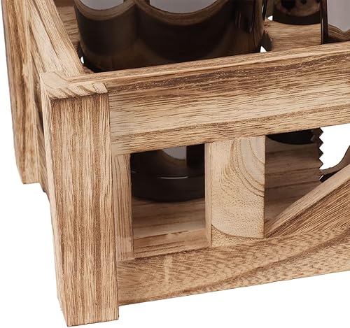 Miniatura 9 de Juego de coctelera de acero inoxidable con soporte de madera, herramienta profesional de bar para bar, fiesta en casa, juego de regalo de mezcla de