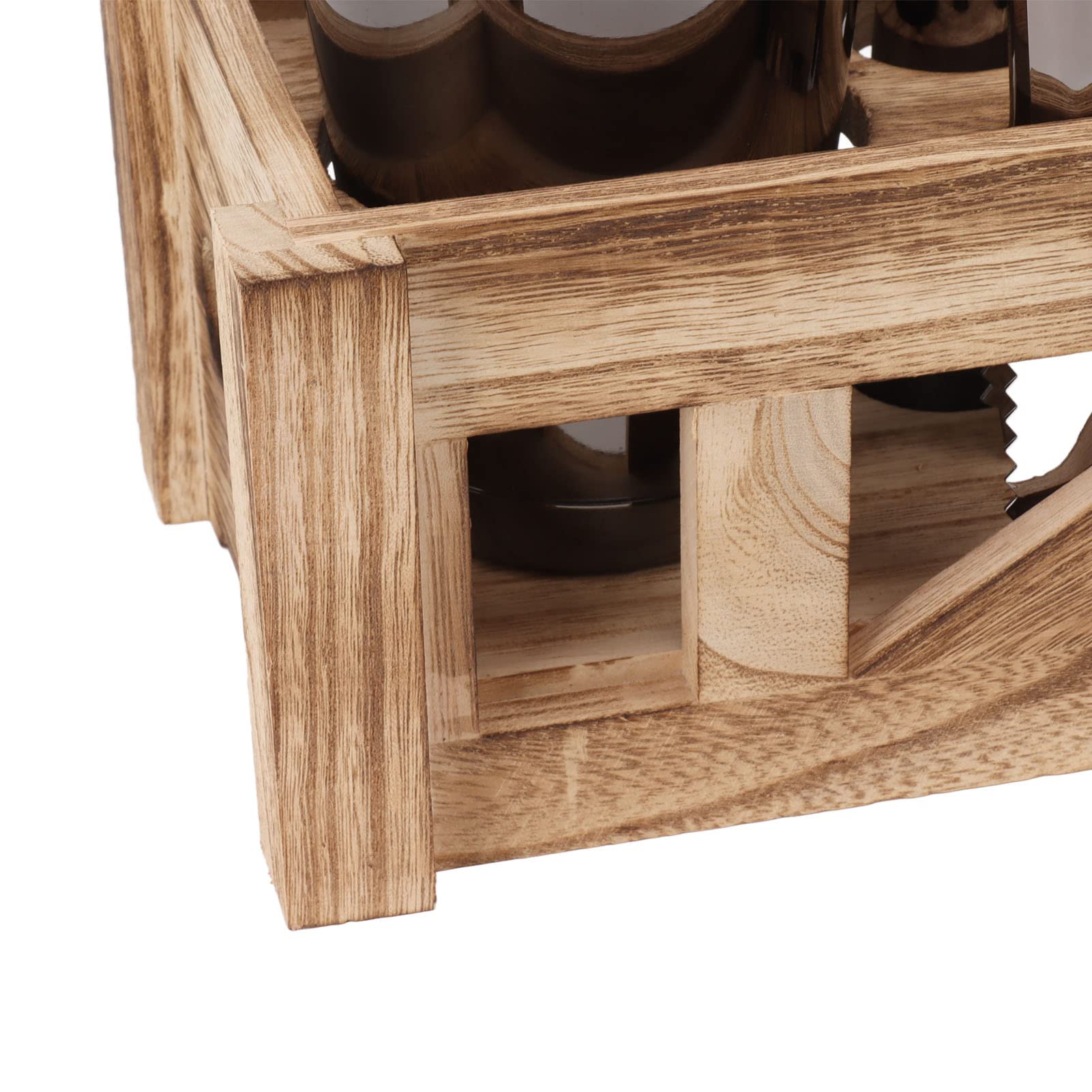 Juego de Barra de Coctelera de Acero Inoxidable con Soporte de Madera, Mezclador, Coctelera, Kit de Coctelería, Accesorios de Barman de Mixología Profesional para el Hogar, Bar Y Fiesta