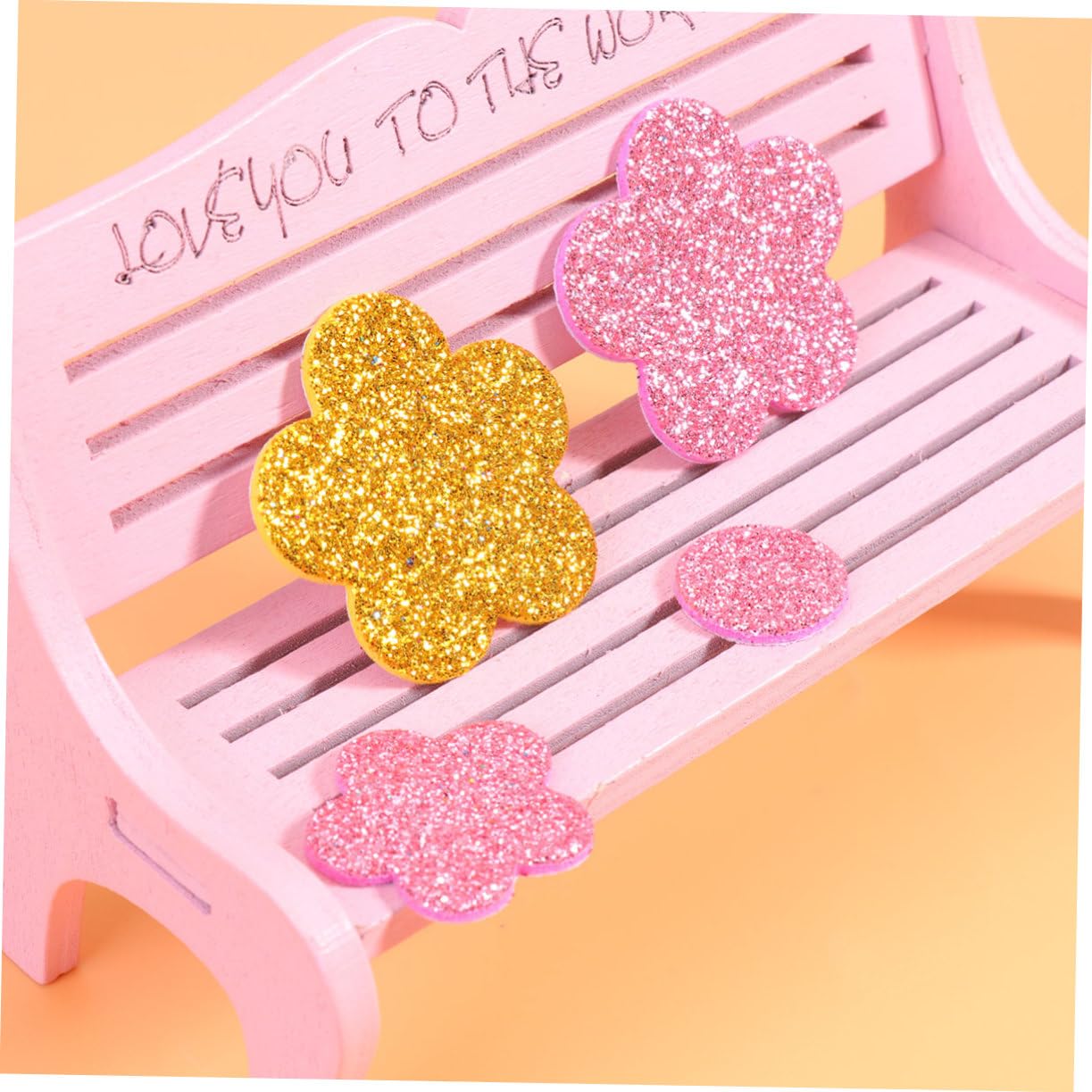 NUOBESTY 3piezas Stickers De Flores De Brillo De Eva Autoadhesivos De Parches Decorativos Para Manualidades y Scrapbooking