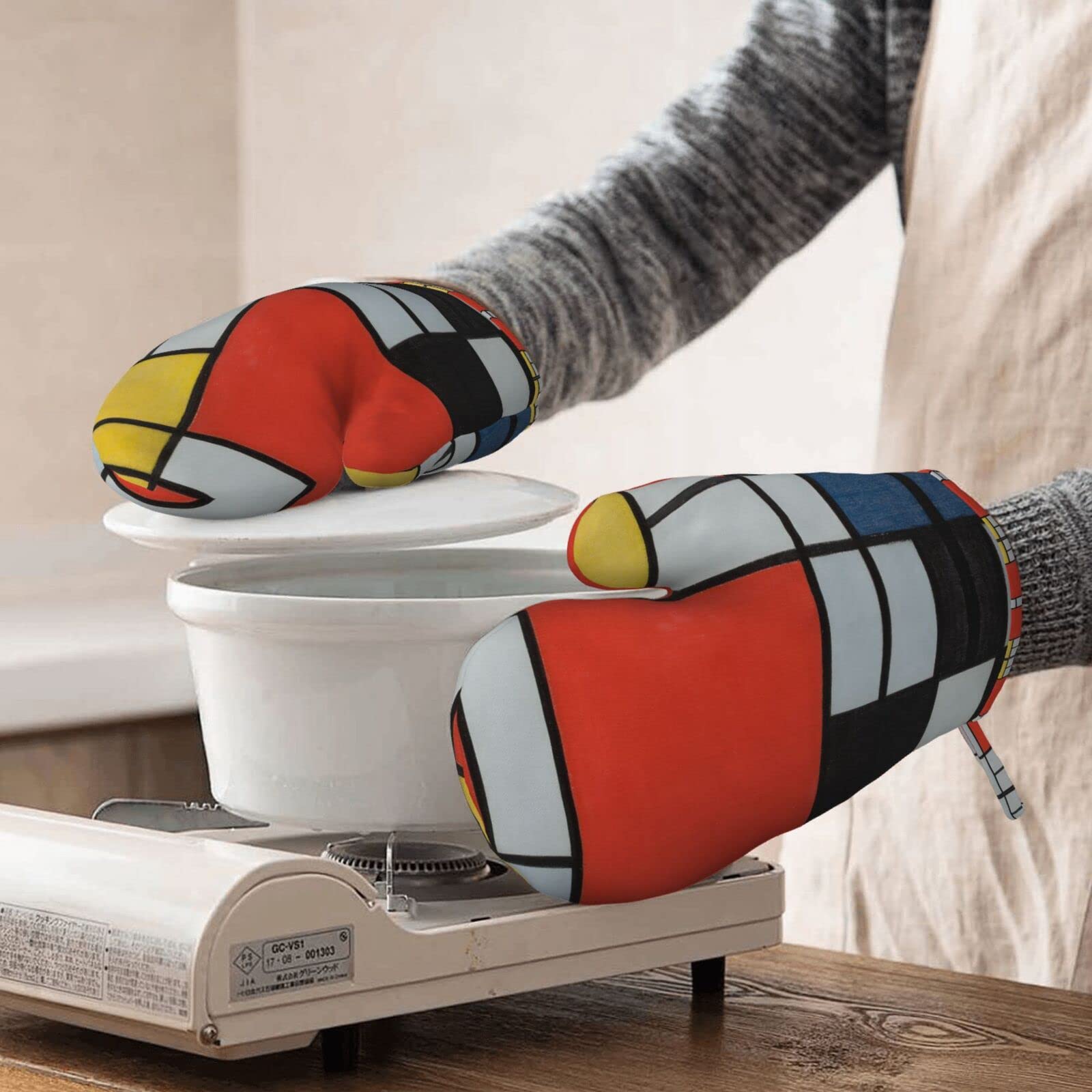 YUPER Mini-Silikon-Ofenhandschuhe – Hitzebeständig Bis 240°C, 2 Stück In Beige Mit Gratis Ölbürste