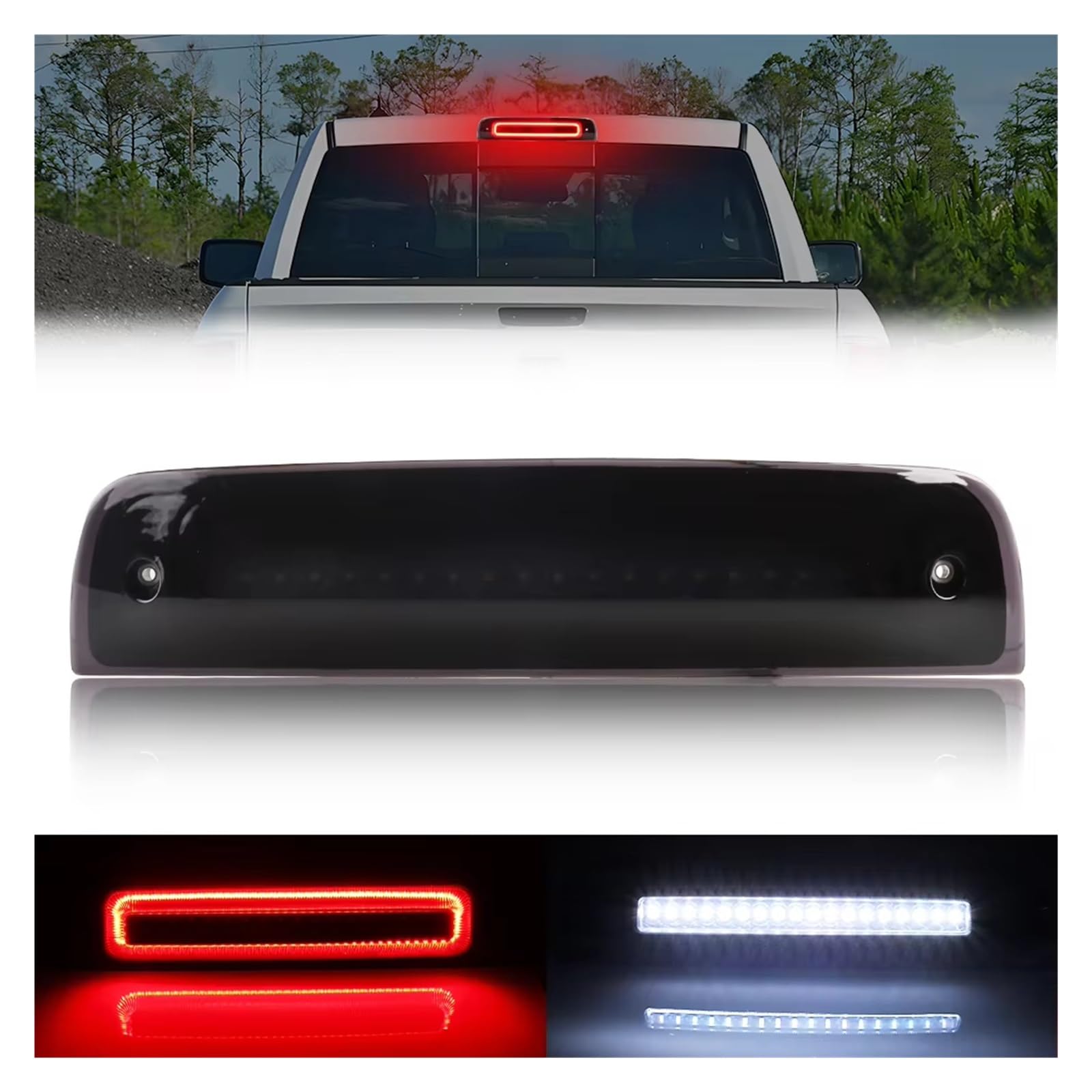Freno De Alto Nivel Luz Para Dodge Para Ram 1500 2009-2018 Para 2500 3500 4500 5500 Para Laramie 2019 Tercera Luz De Freno Luz Marcha Atrás LED freno Lámpara