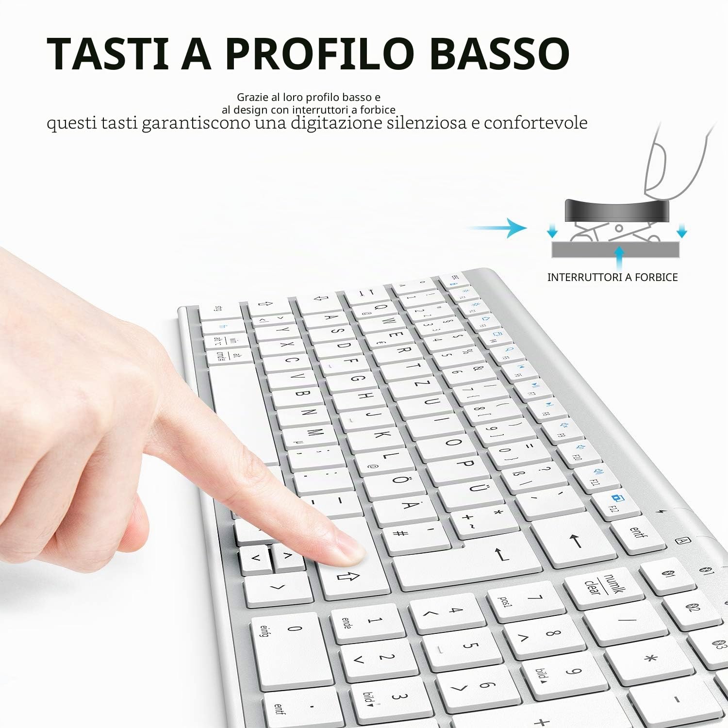 iClever Tastiera (White)