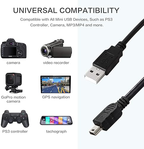 Miniatura 2 de USB2-A-MB-25ST, cable USB 2.0 A a Mini B de 5 pines USB de 25 pies