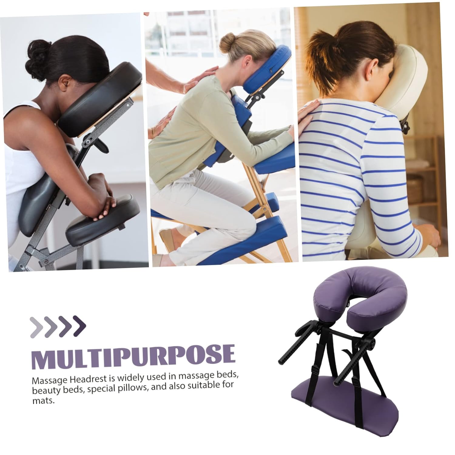 Face Pillow for Massage Table Comfortable Cradle Headrest with Design for Breathable Support for Beauty Salons and Use