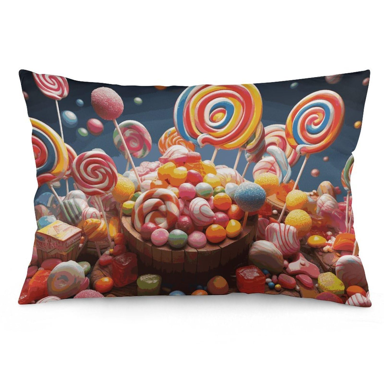 NONHAI 2 Pack Pillow Cases for Hair and Skin, Soft Breathable Pillow Case Covers with Hidden Zipper, Colour Candy Pillowcase 16 "x24 Pillow Covers for Sleeping Gift